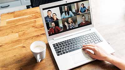 Virtual group conversation for a business parenting program