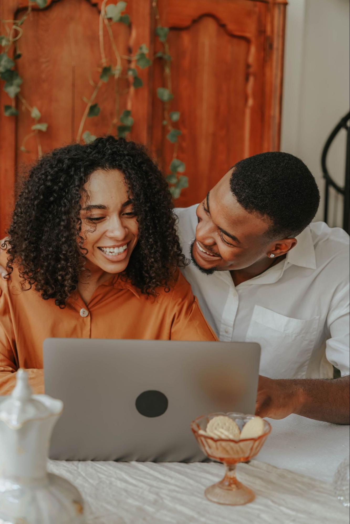 Parent joining a virtual coaching session from home